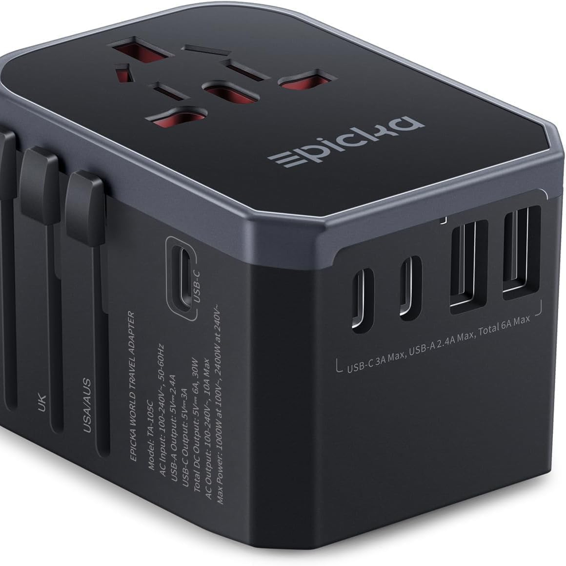Smart Travel Adapter with Universal Compatibility